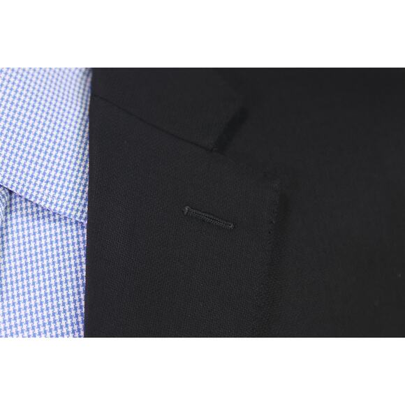 Canali 1934 Travel Water Resistant Black Woven 2-Btn Wool Blazer Jacket 44R - Picture 5 of 11